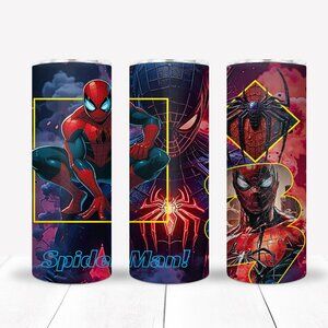 Spider Man 20oz Tumbler, Christmas, Superhero, Gift For Him
